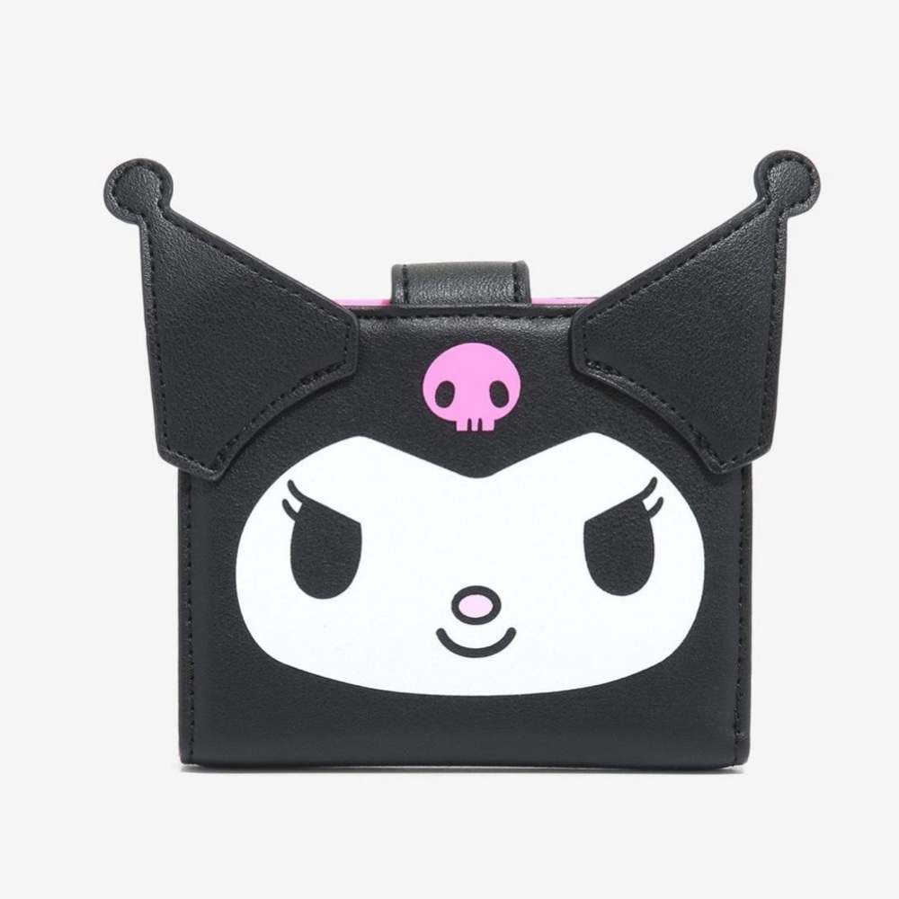 Loungefly Sanrio Kuromi Character Mini Flap Wallet.NWT